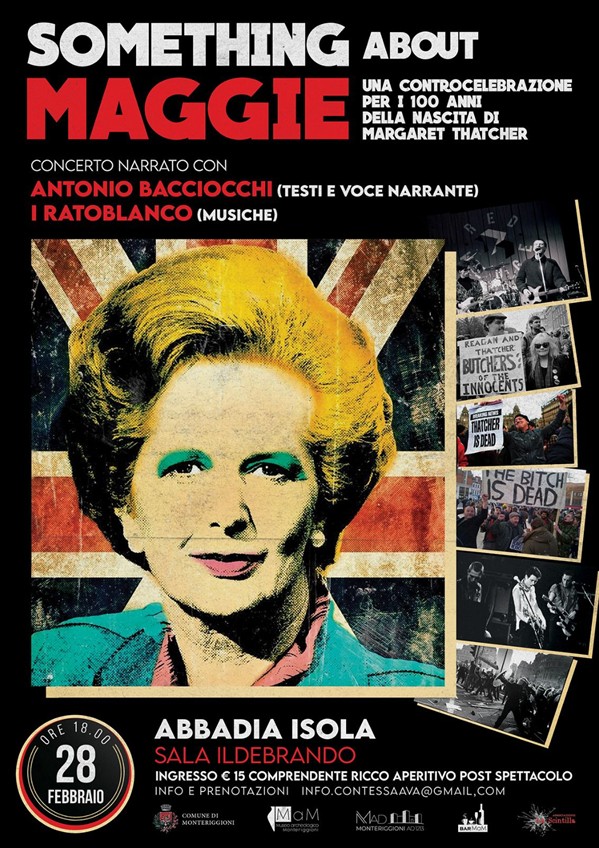 Locandina evento Something About Maggie, Abbadia Isola 28 febbraio 2026 ore 18