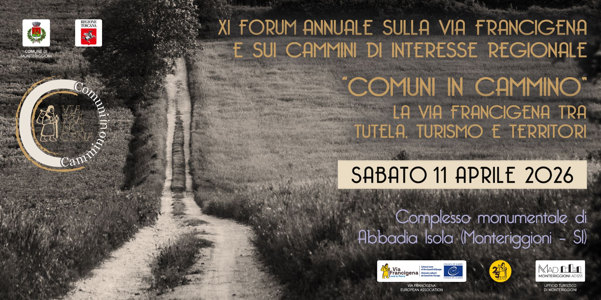 Copertina XI Forum annuale Via Francigena Abbadia Isola (Monteriggioni-SI)  