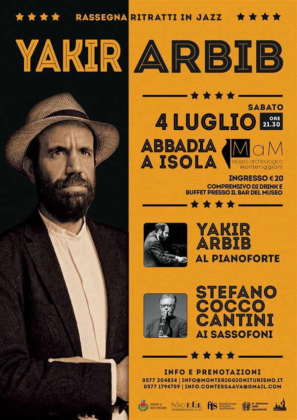 Locandina concerto Arbib Cantini Abbadia Isola