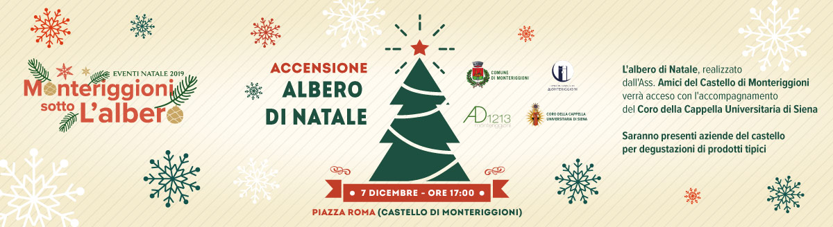 Immagini Dell Albero Di Natale.Accensione Dell Albero Di Natale Comune Di Monteriggioni