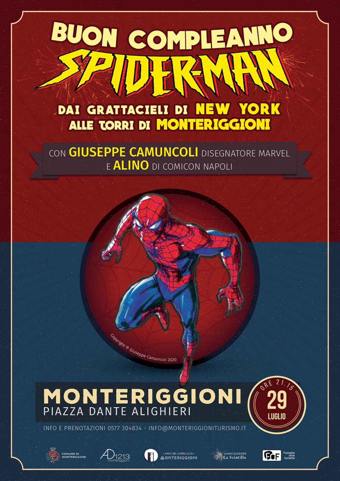 Buon compleanno Spiderman. Dai grattacieli di New York alle torri di  Monteriggioni - Comune di Monteriggioni