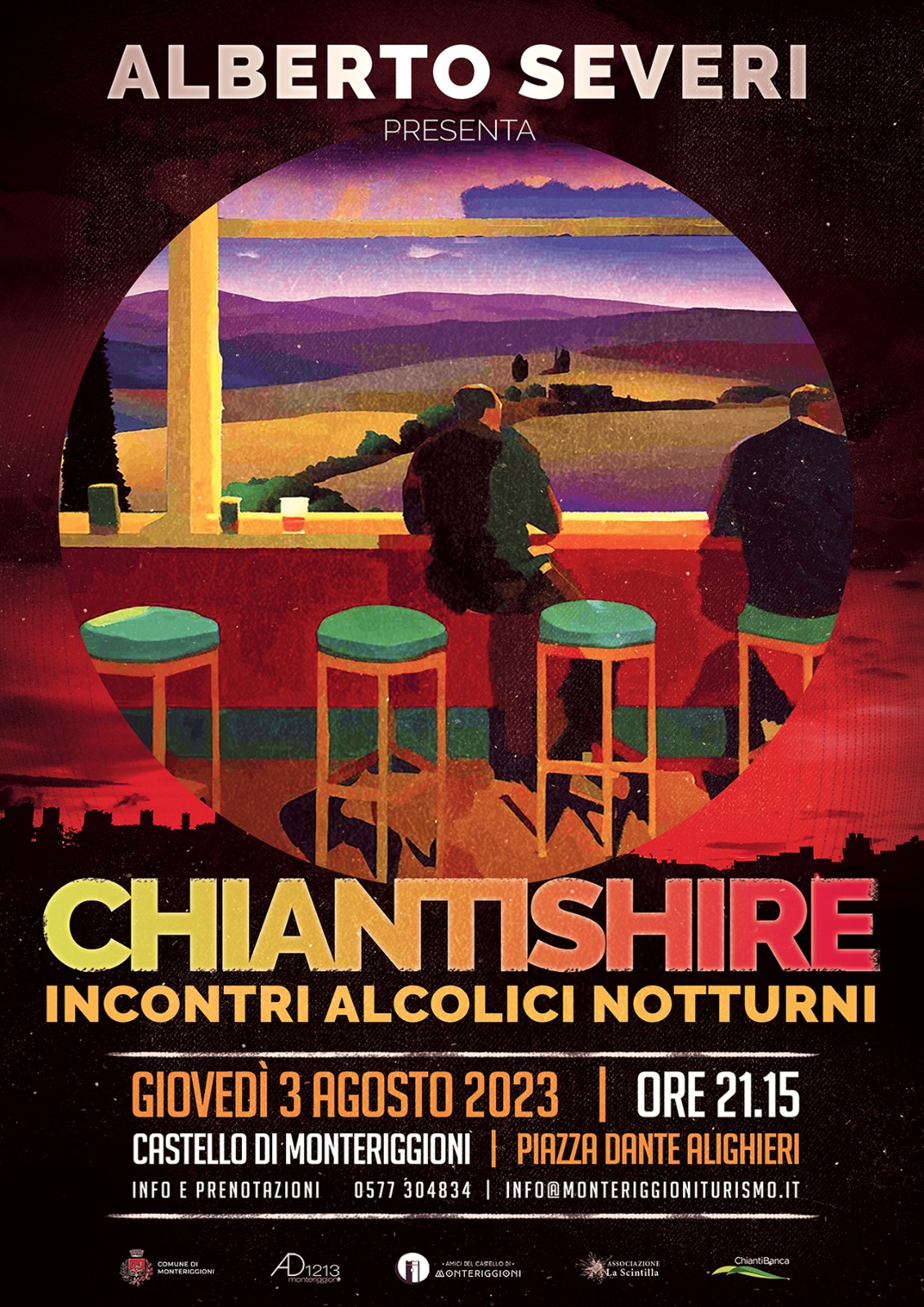 Chiantishire. Incontri alcolici notturni Comune di Monteriggioni